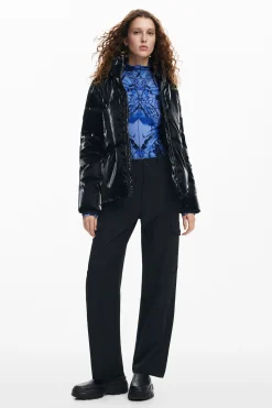 Abrigos Y Chaquetas-Desigual Abrigo acolchado capucha