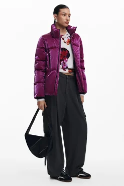 Abrigos Y Chaquetas-Desigual Abrigo acolchado capucha
