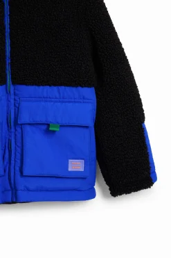 Abrigos Y Chaquetas-Desigual Abrigo acolchado combinado