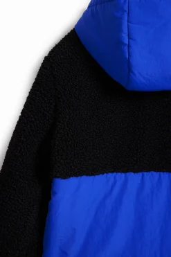 Abrigos Y Chaquetas-Desigual Abrigo acolchado combinado