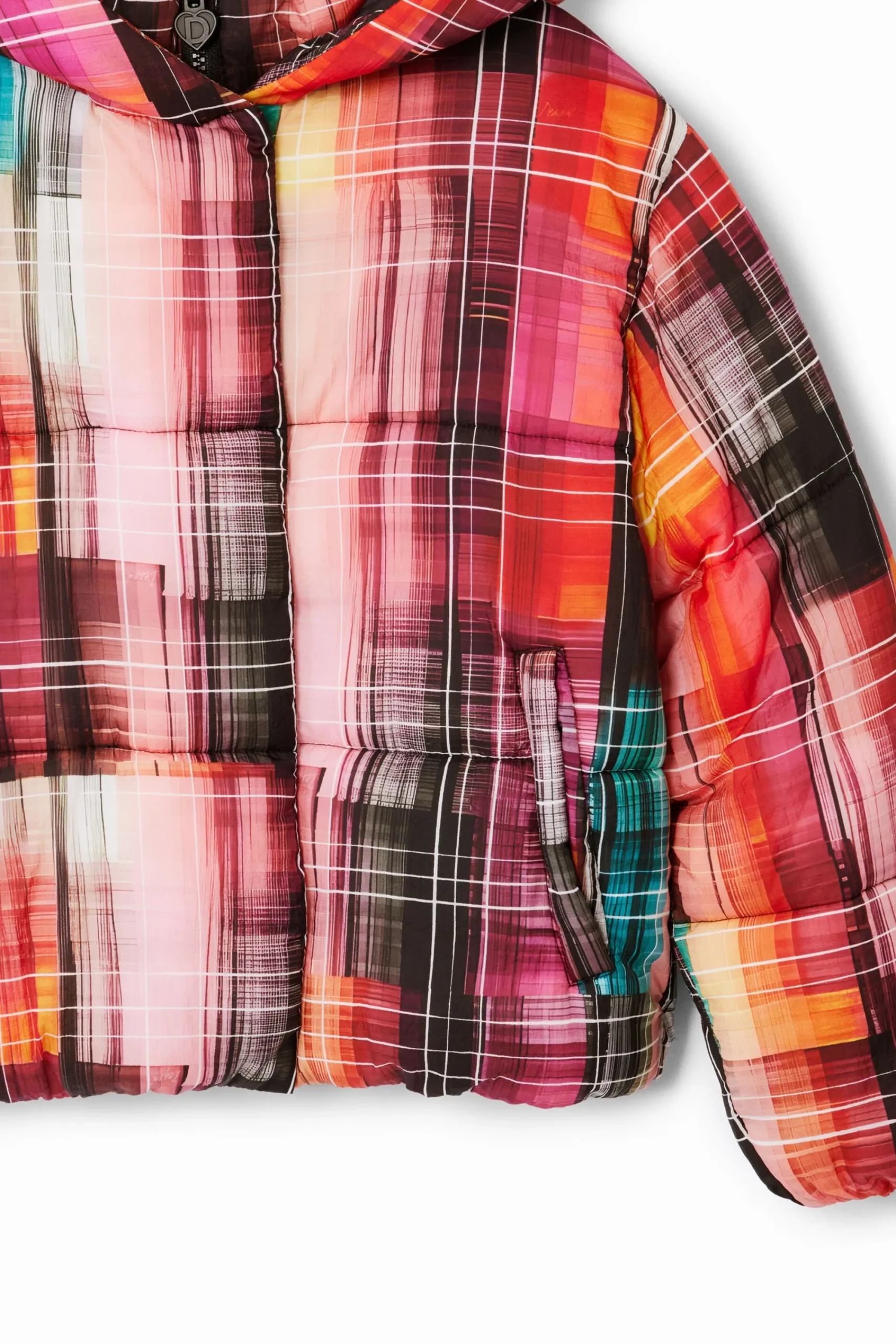 Abrigos Y Chaquetas-Desigual Abrigo acolchado estampado