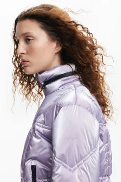 Abrigos Y Chaquetas-Desigual Abrigo acolchado metalizado