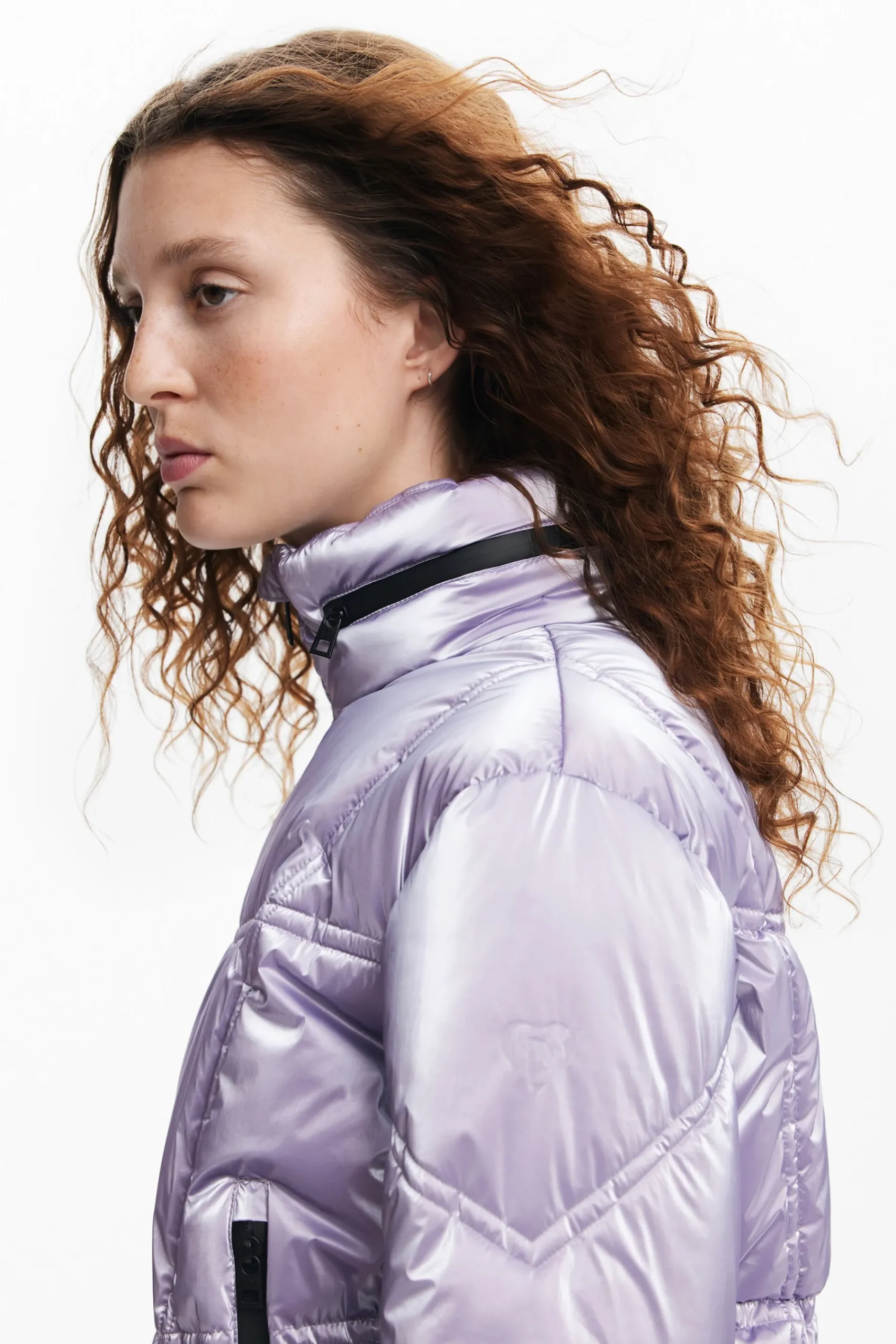 Abrigos Y Chaquetas-Desigual Abrigo acolchado metalizado