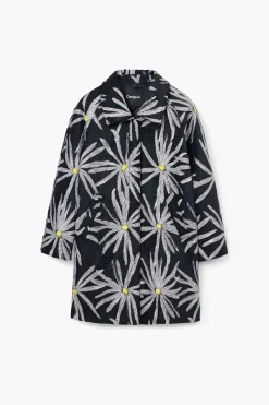 Abrigos Y Chaquetas-Desigual Abrigo estampado margaritas