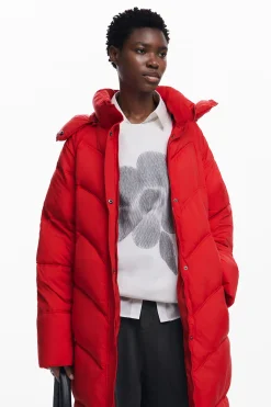 Abrigos Y Chaquetas-Desigual Abrigo largo acolchado