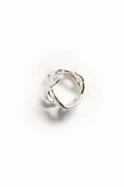 Joyería-Desigual Anillo formas orgánicas baño plata Zalio
