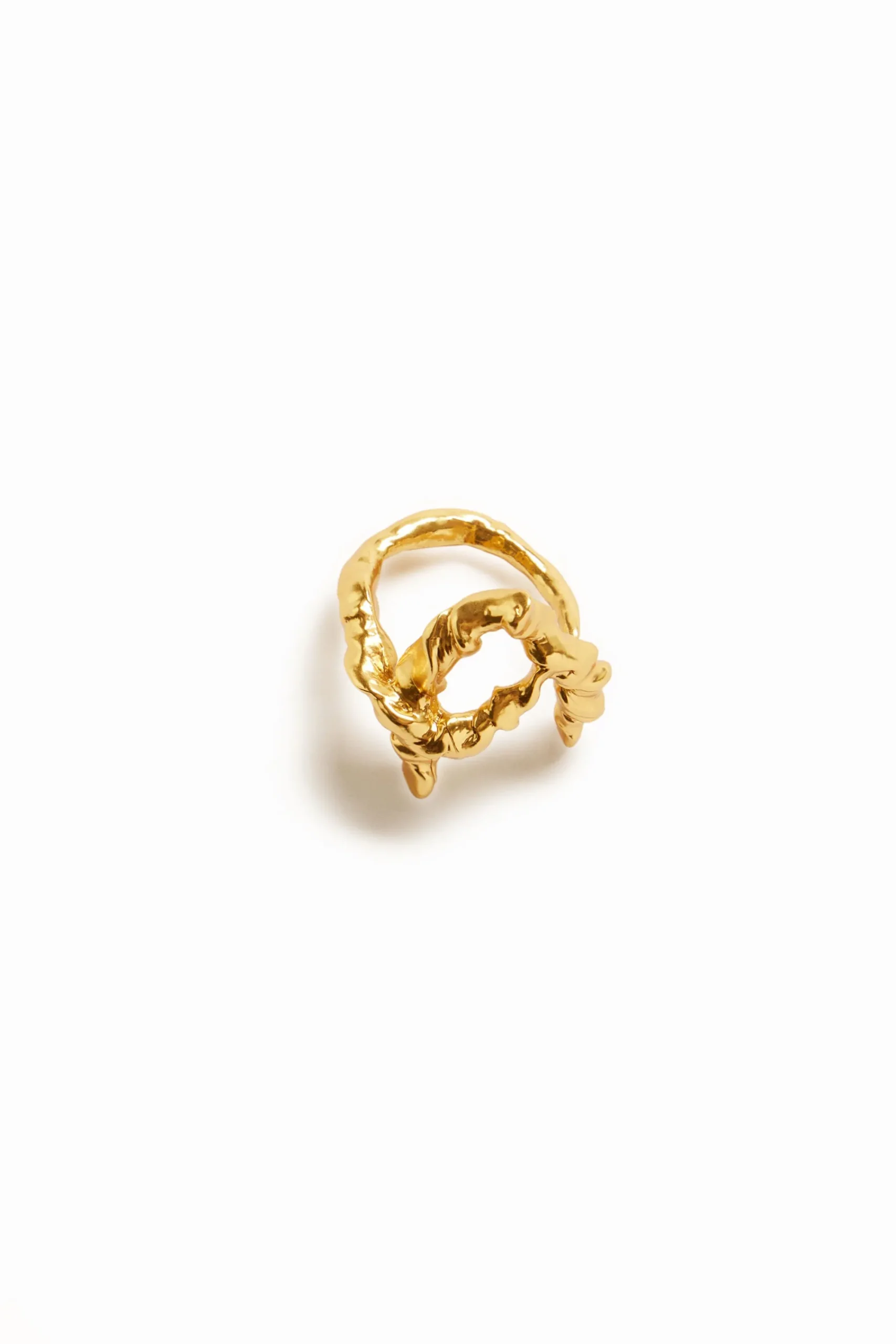 Joyería-Desigual Anillo letra A baño oro Zalio