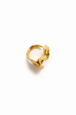 Joyería-Desigual Anillo letra M baño oro Zalio