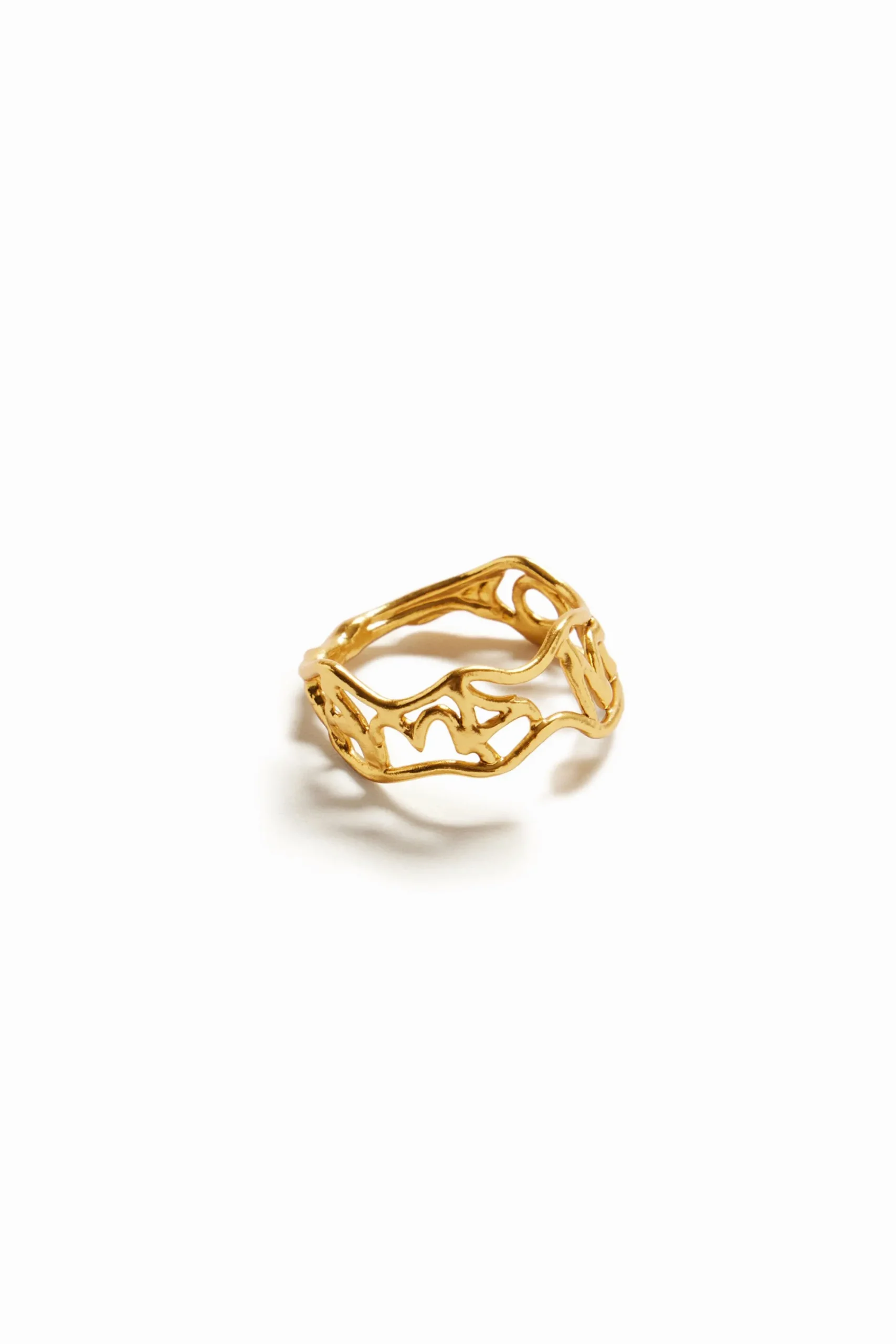 Joyería-Desigual Anillo mensaje baño oro Zalio