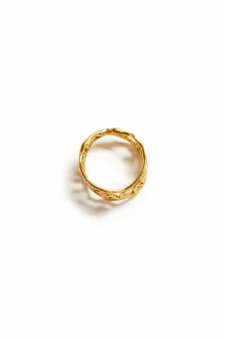 Joyería-Desigual Anillo mensaje baño oro Zalio