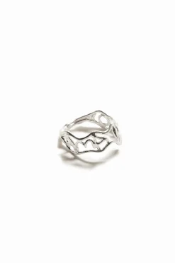 Joyería-Desigual Anillo mensaje baño plata Zalio