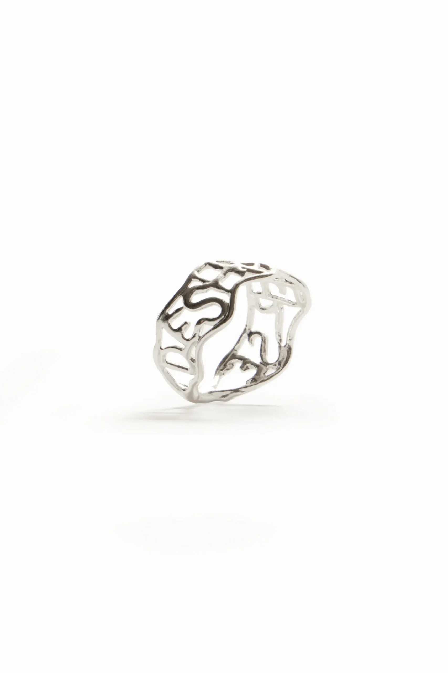 Joyería-Desigual Anillo mensaje baño plata Zalio