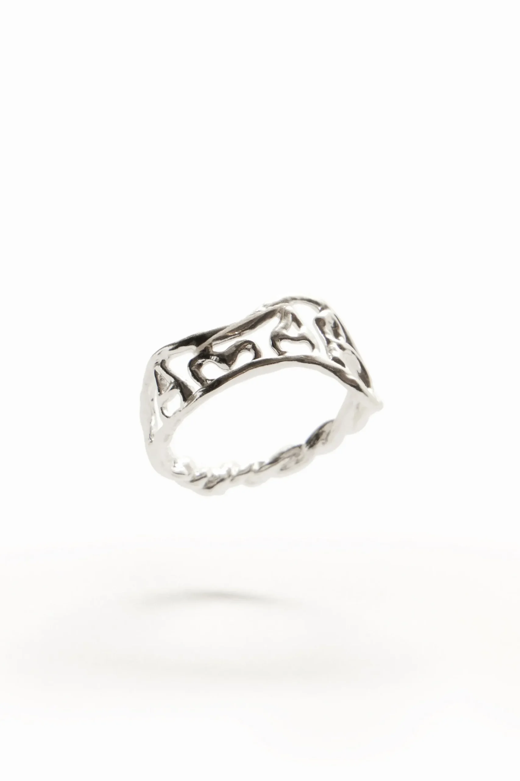 Joyería-Desigual Anillo mensaje baño plata Zalio