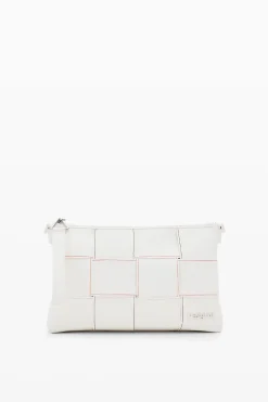 Bolsos-Desigual Bandolera M trenzado pespuntes