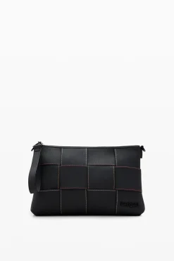 Bolsos|Bolsos Bandolera-Desigual Bandolera M trenzado pespuntes