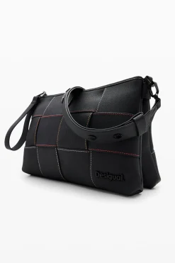 Bolsos|Bolsos Bandolera-Desigual Bandolera M trenzado pespuntes