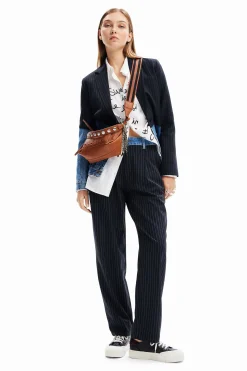 Abrigos Y Chaquetas-Desigual Blazer híbrida denim