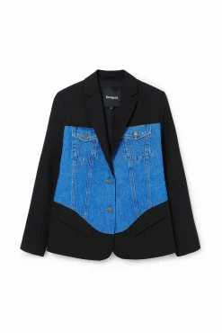 Abrigos Y Chaquetas-Desigual Blazer híbrida trucker