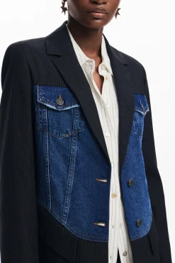 Abrigos Y Chaquetas-Desigual Blazer híbrida trucker