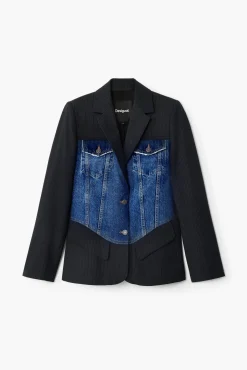 Abrigos Y Chaquetas-Desigual Blazer híbrida trucker