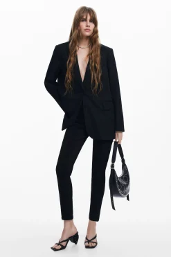 Abrigos Y Chaquetas-Desigual Blazer troquelada