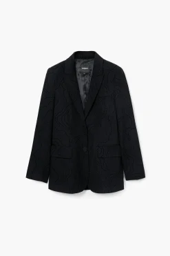 Abrigos Y Chaquetas-Desigual Blazer troquelada