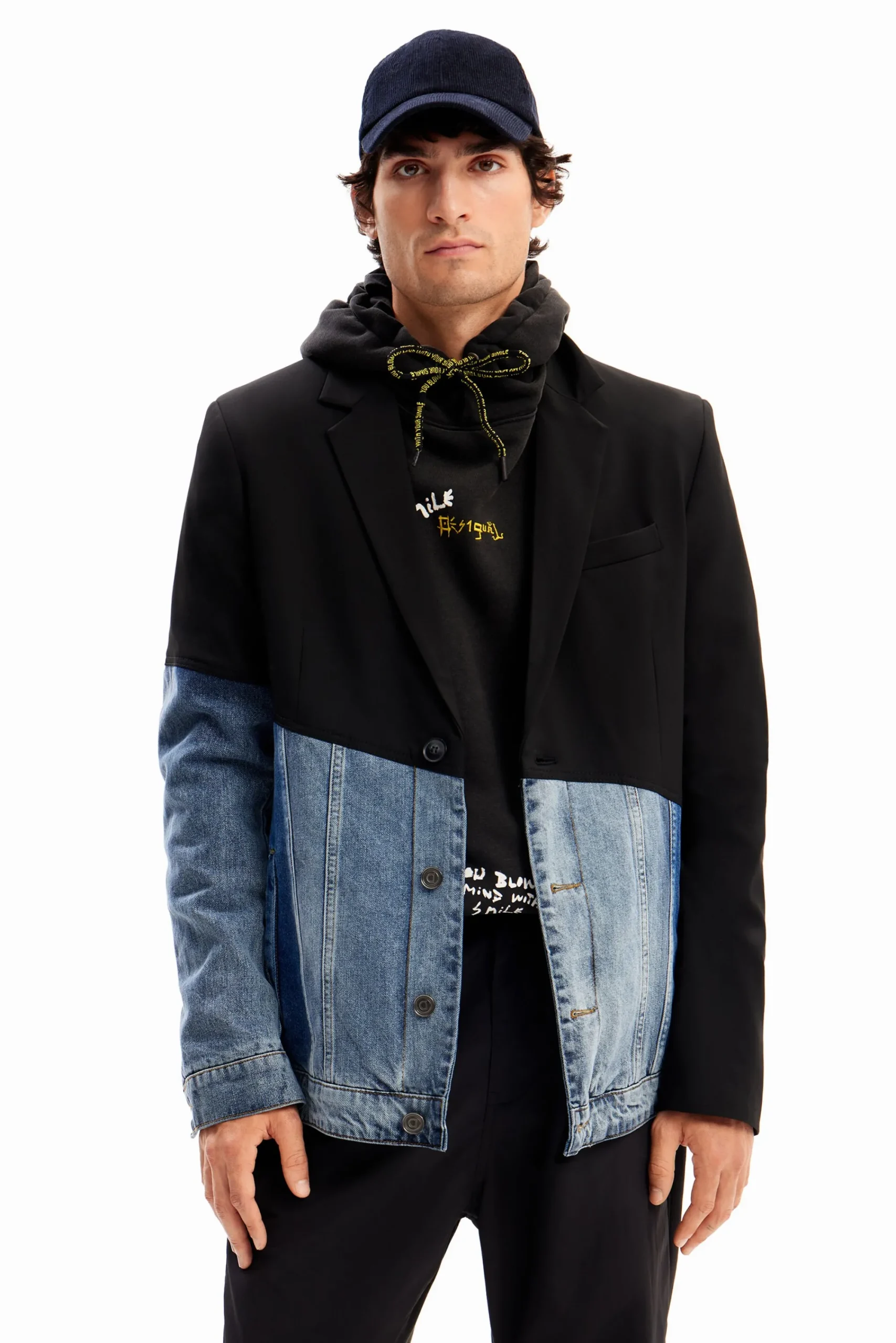 Abrigos Y Chaquetas-Desigual Blazer vaquera bimateria