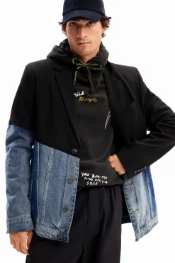 Abrigos Y Chaquetas-Desigual Blazer vaquera bimateria