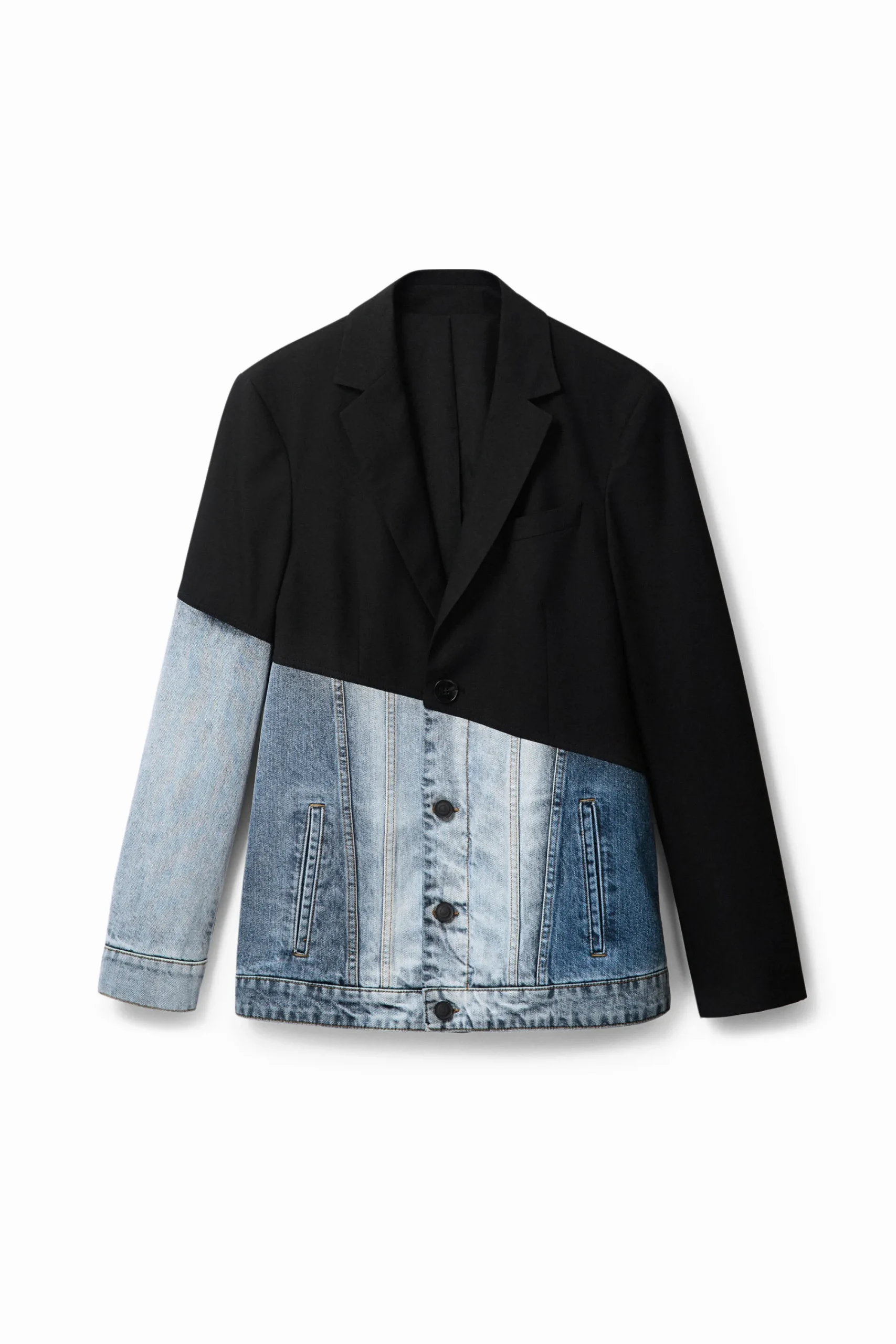 Abrigos Y Chaquetas-Desigual Blazer vaquera bimateria