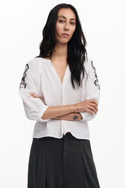 Camisas Y Blusas-Desigual Blusa flores