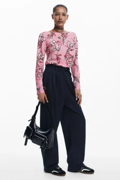 Camisas Y Blusas-Desigual Blusa flores