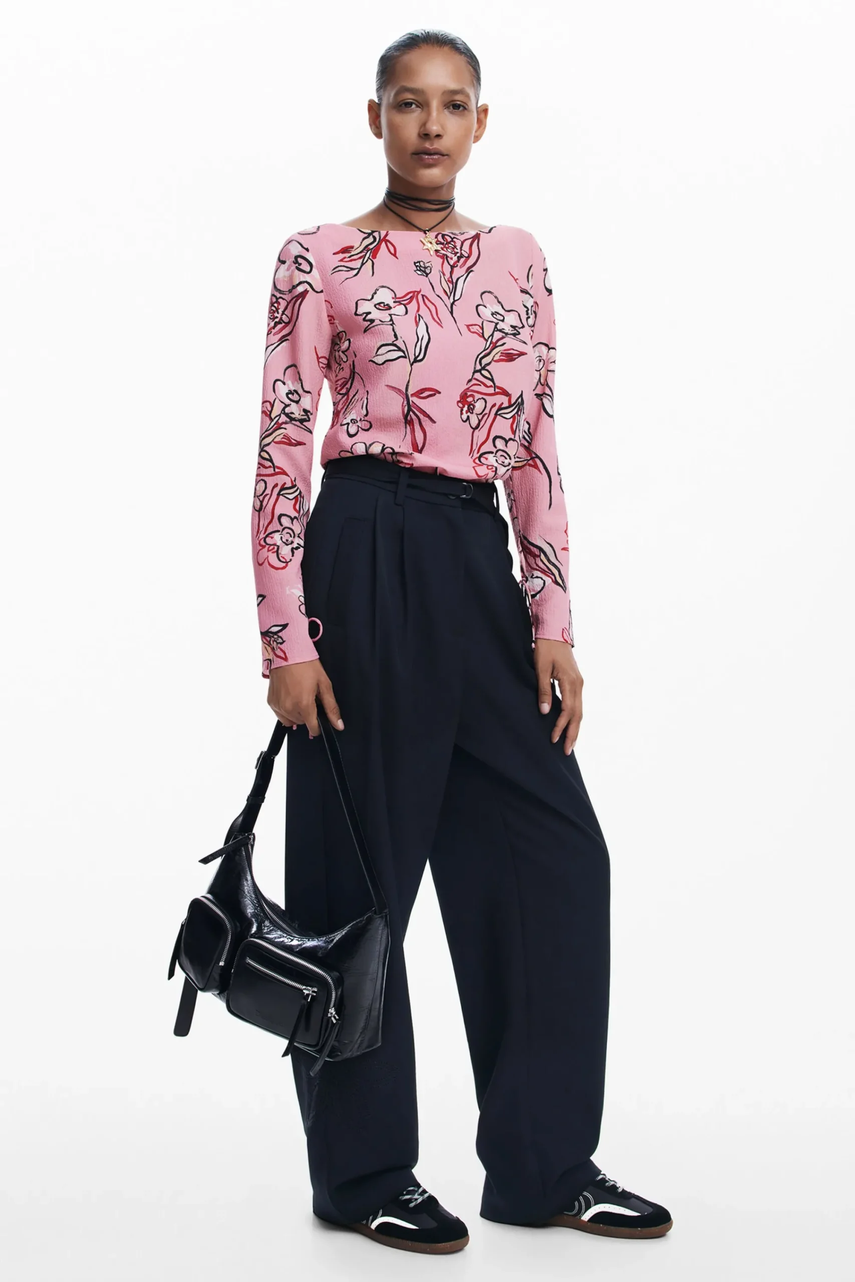 Camisas Y Blusas-Desigual Blusa flores