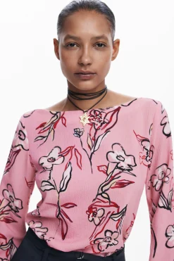Camisas Y Blusas-Desigual Blusa flores