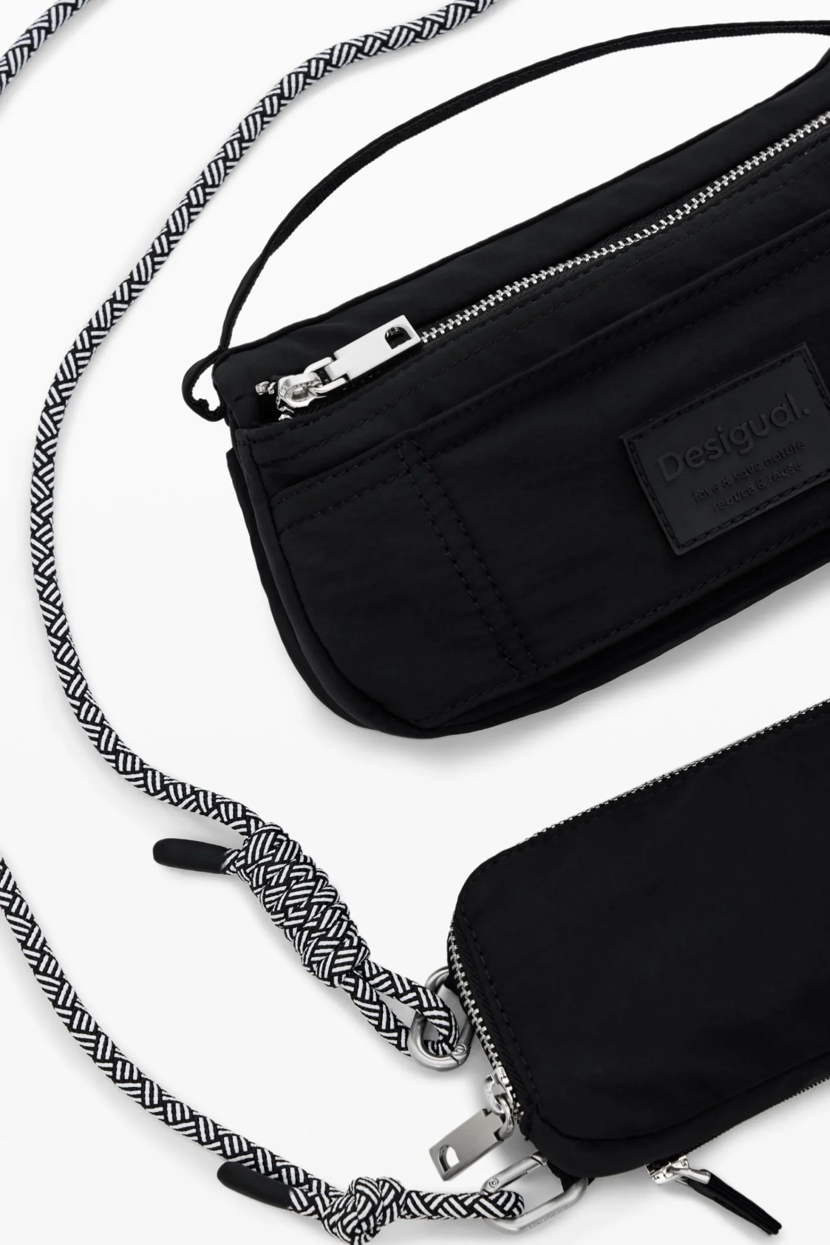 Bolsos|Bolsos Bandolera-Desigual Bolsa cruzada multibolsillo módulos