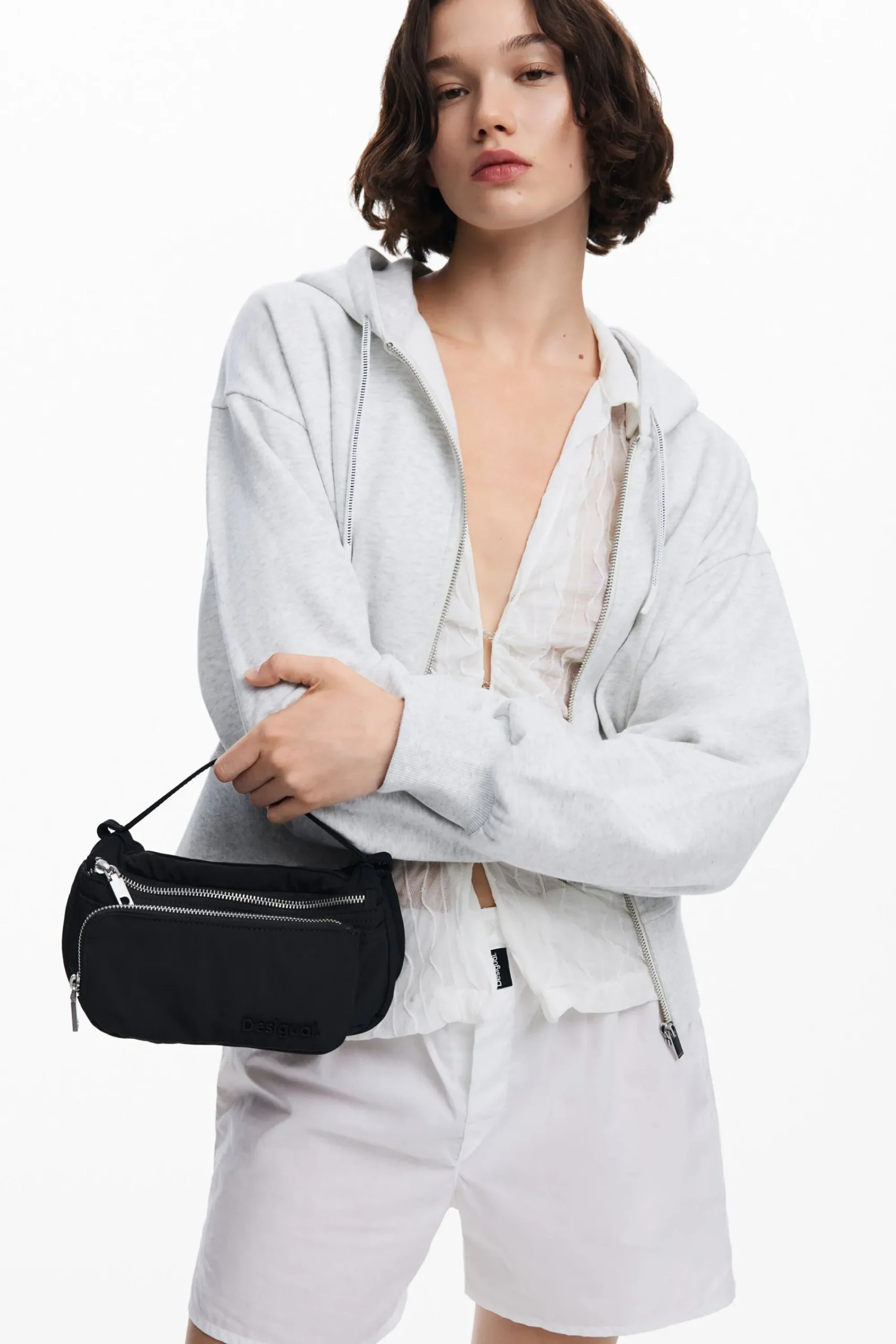 Bolsos|Bolsos Bandolera-Desigual Bolsa cruzada multibolsillo módulos