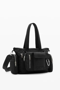 Bolsos-Desigual Bolsa grandes asas cremallera