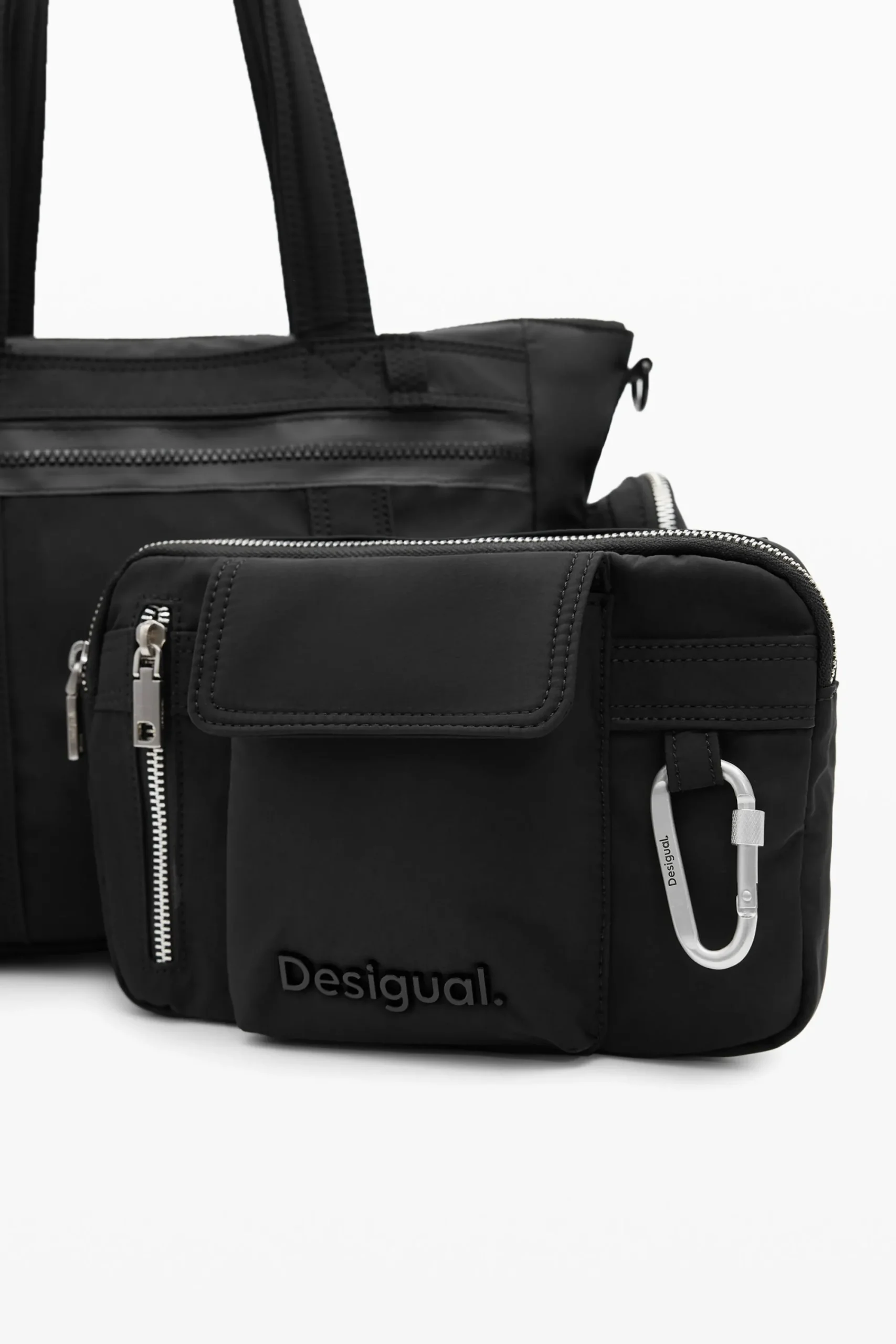 Bolsos-Desigual Bolsa grandes asas cremallera
