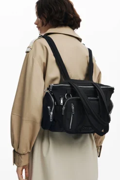 Bolsos-Desigual Bolsa grandes asas cremallera