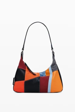 Bolsos-Desigual Bolso de hombro patch texturas