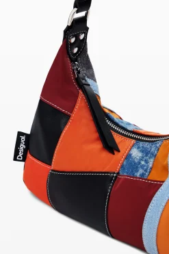 Bolsos-Desigual Bolso de hombro patch texturas