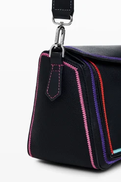 Bolsos-Desigual Bolso de mano multilineal cremallera