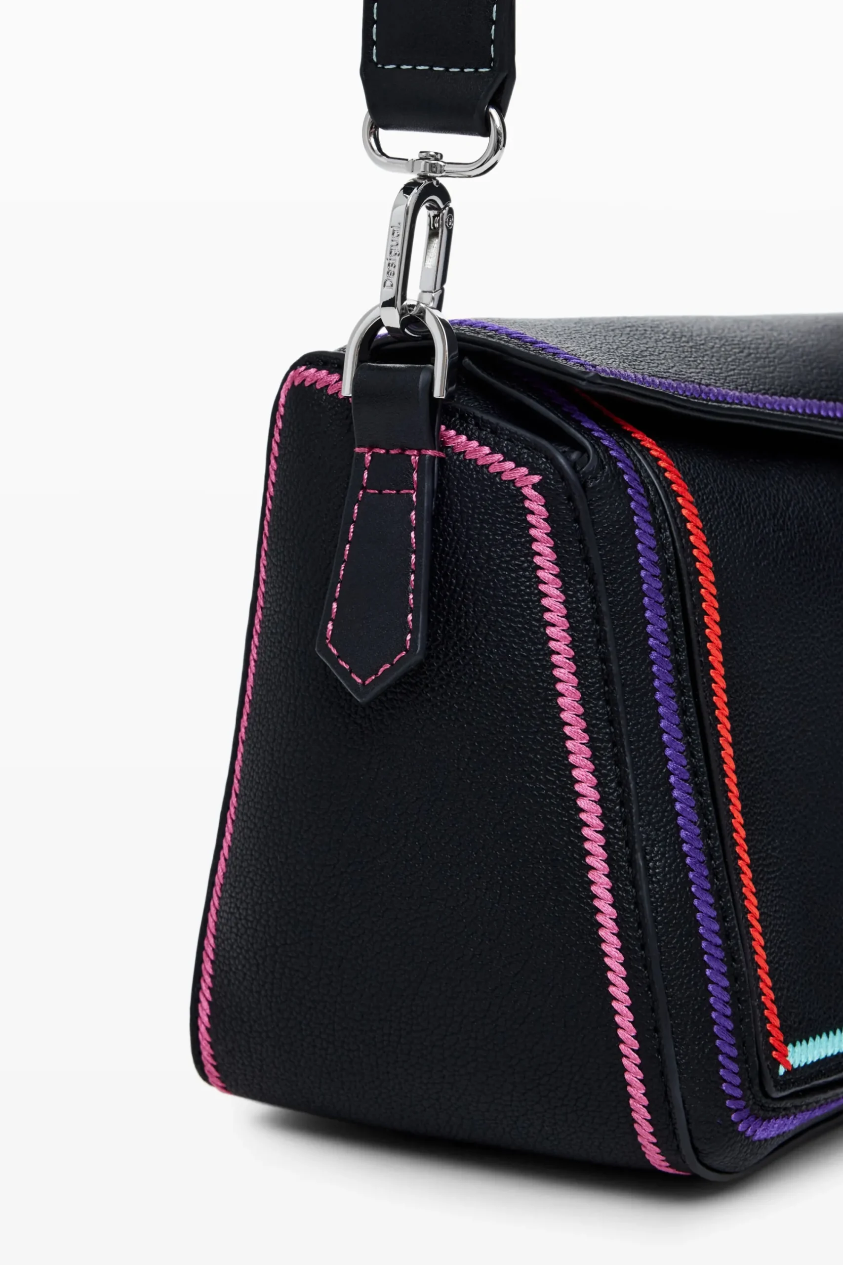 Bolsos-Desigual Bolso de mano multilineal cremallera