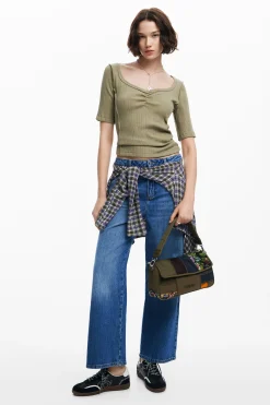 Bolsos-Desigual Bolso de mano patch