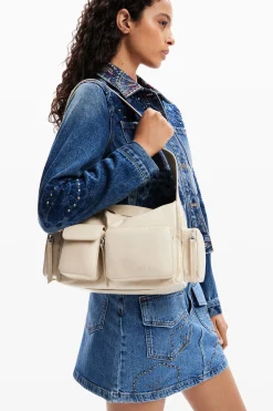 Bolsos|Bolsos De Piel-Desigual Bolso mediano piel bolsillos