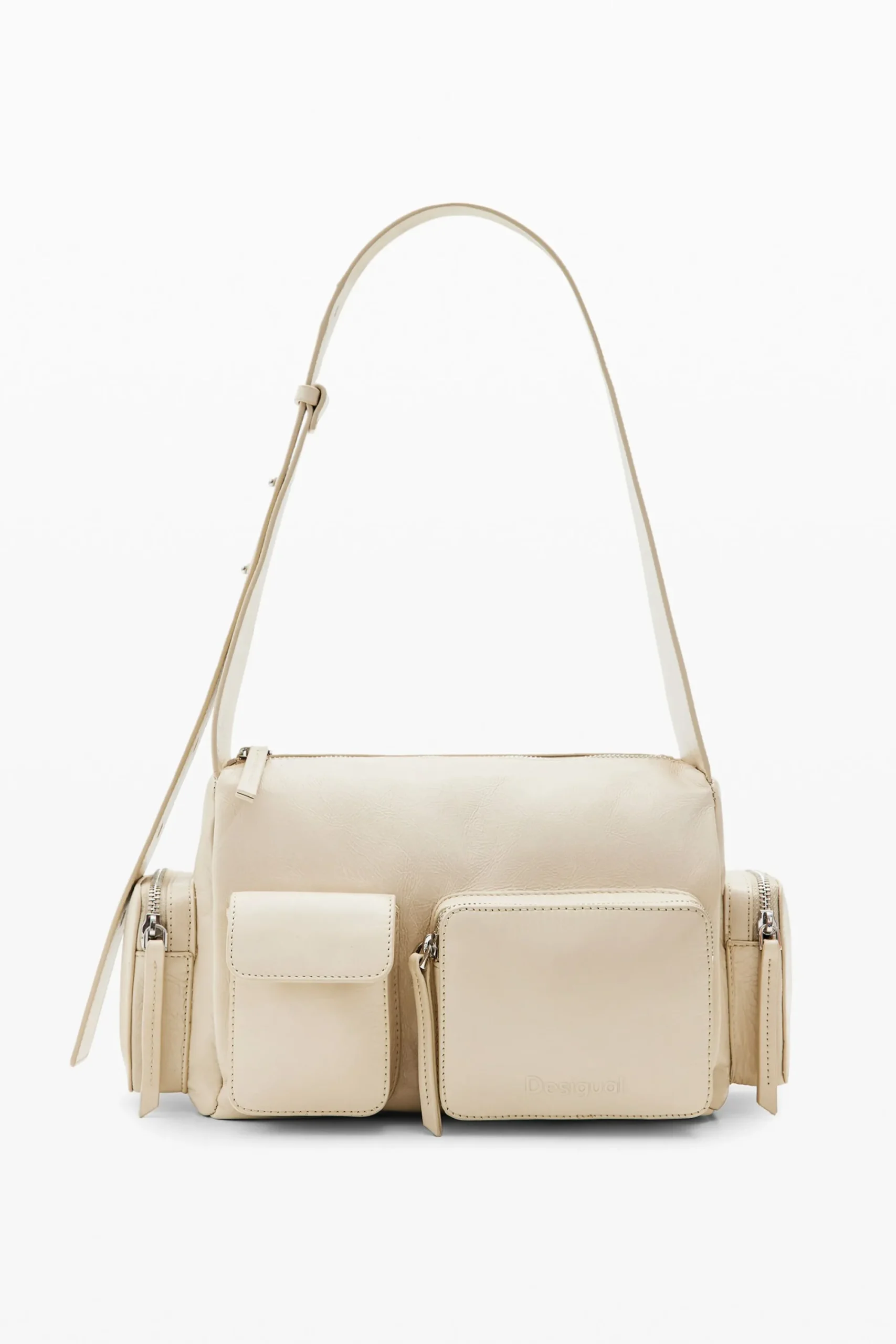 Bolsos|Bolsos De Piel-Desigual Bolso mediano piel bolsillos