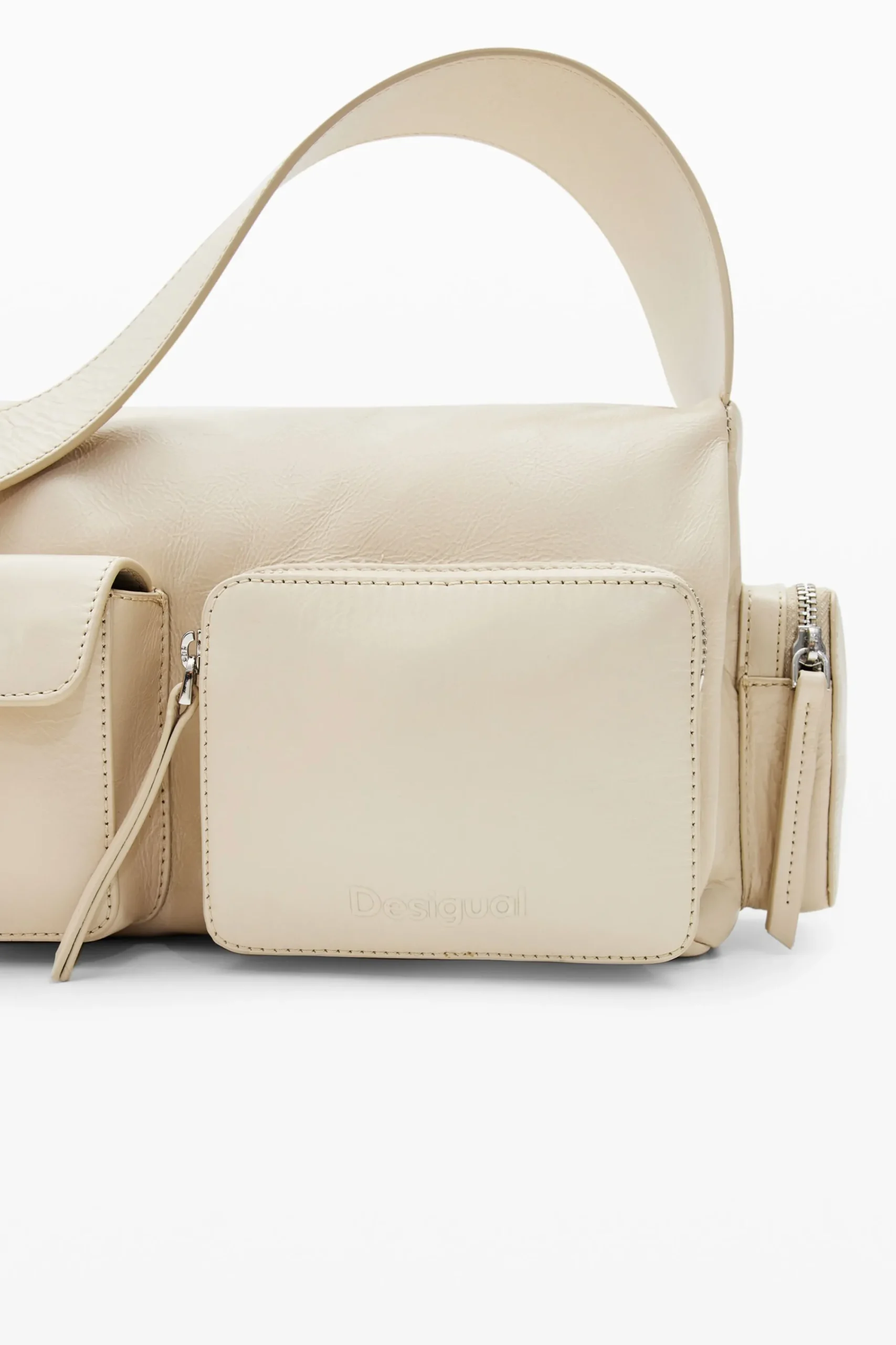 Bolsos|Bolsos De Piel-Desigual Bolso mediano piel bolsillos