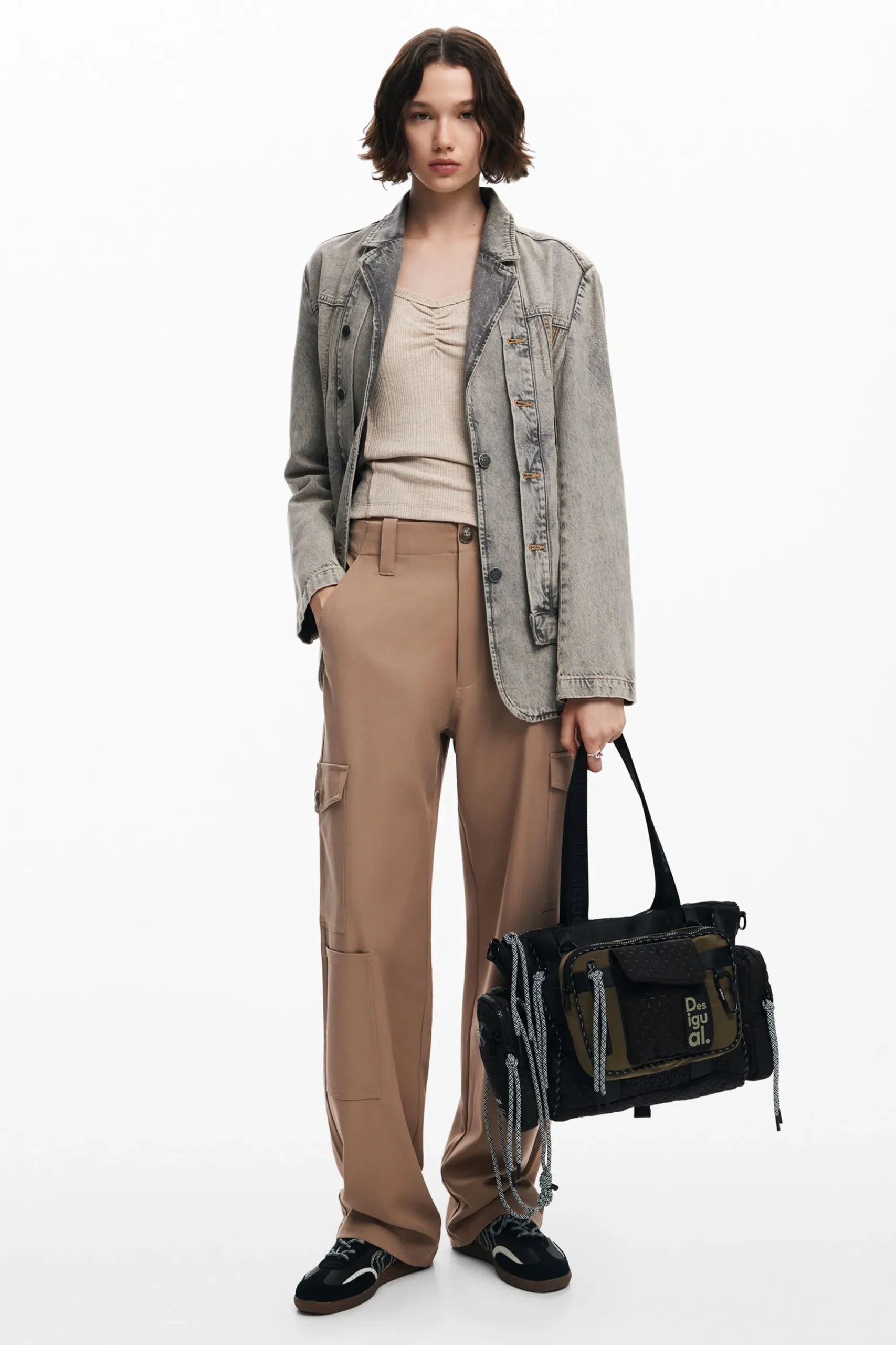Bolsos-Desigual Bolso Voyager bowling XL multiposición
