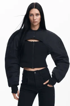 Abrigos Y Chaquetas-Desigual Bomber combinada corsé Maitrepierre