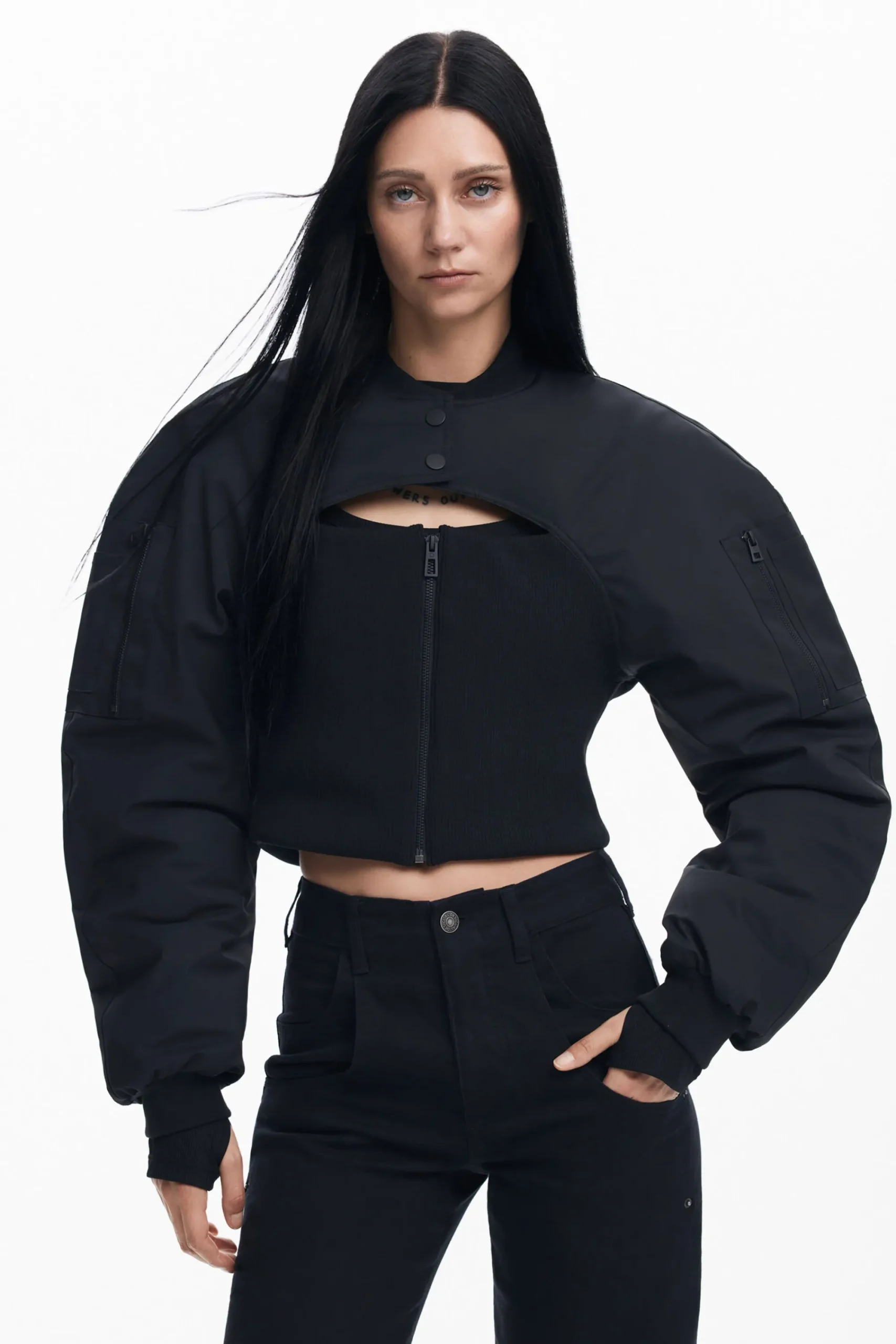 Abrigos Y Chaquetas-Desigual Bomber combinada corsé Maitrepierre