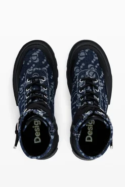 Zapatos-Desigual Bota denim trucker